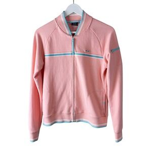 Le Tigre‎ Women's Pink Full Zip Classic Retro Sporty Track Jacket Size L
